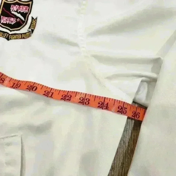 Vintage Fighter Pilots Assocation White Windbreaker,USMens Medium (listing as) - Picture 5 of 10